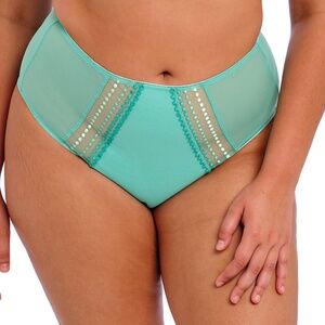 NEW Elomi Matilda Embroidered Full Brief Panty 8906 Jade (Seafoam Green)